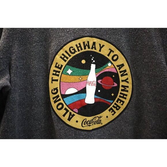 Wildfox Women Sz M V. Black Coca-Cola Series Highway To Anywhere L/S Sweatshirt - Picture 5 of 7